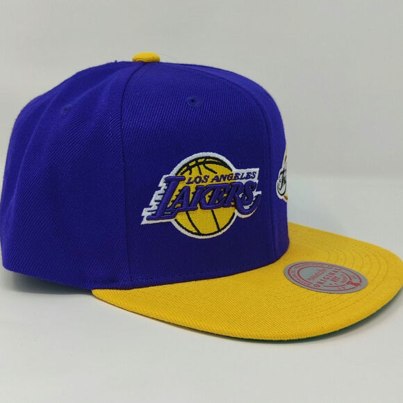 Mitchell & Ness Los Angeles Lakers NBA Finals Snapback 2009 Double Logo OSFM NEW - Picture 4 of 7